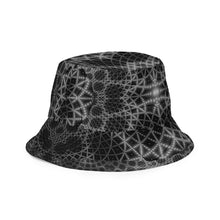 Charger l&#39;image dans la galerie, Primaterra/The Grid -Reversible bucket hat psychedelic fractal mandala
