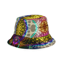 Load image into Gallery viewer, Experimental Area/Other Dimension - Reversible bucket hat psychedelic fractal mandala and sacred geometry
