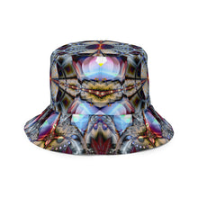Charger l&#39;image dans la galerie, Experimental Area/Other Dimension - Reversible bucket hat psychedelic fractal mandala and sacred geometry
