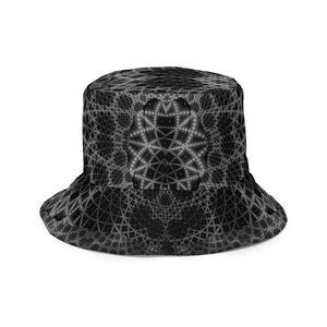 Primaterra/The Grid -Reversible bucket hat psychedelic fractal mandala