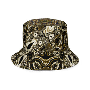 Tribal/Antika - Reversible bucket hat psychedelic fractal mandala and sacred geometry
