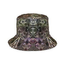 Load image into Gallery viewer, Primaterra/The Grid -Reversible bucket hat psychedelic fractal mandala
