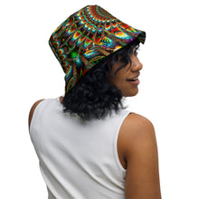 Load image into Gallery viewer, Geronima/Lets Dance - Reversible bucket hat psychedelic fractal mandala and sacred geometry
