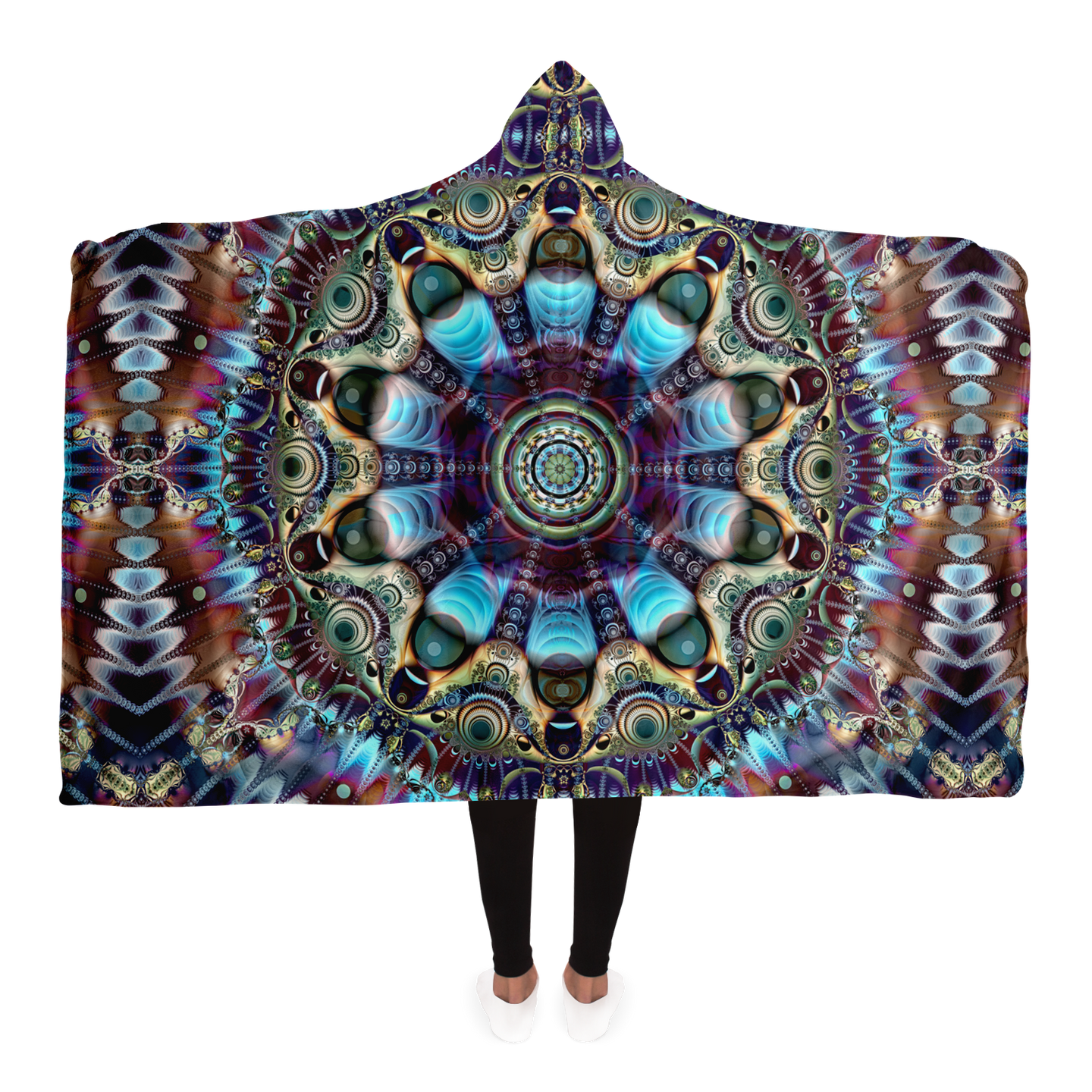 Unison Hooded Blanket - AOP