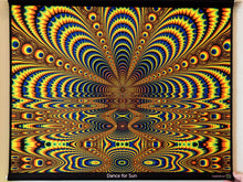 Load image into Gallery viewer, Crealab108 Horizontal Tapestry 70/80cm - 26/31.5 inches pockets finishing Dance for Sun UV Psychedelic Fractal Mandala Tapestry Dance for Sun UV Psychedelic Fractal Mandala Tapestry
