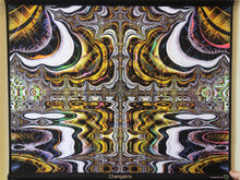 Load image into Gallery viewer, Crealab108 Horizontal Tapestry 70/80cm - 26/31.5inches pockets finishing Changatrix UV Psychedelic Fractal Tapestry Changatrix UV Psychedelic Fractal Tapestry
