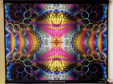 Load image into Gallery viewer, Crealab108 Horizontal Tapestry 70/80cm - 26/31.5inches pockets finishing Experimental Area UV Psychedelic Fractal Tapestry Experimental Area UV Psychedelic Fractal Tapestry
