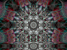 Load image into Gallery viewer, Crealab108 Horizontal Tapestry 70/80cm - 26/31.5inches pockets finishing Winita UV Psychedelic Fractal Tapestry Winita UV Psychedelic Fractal Tapestry
