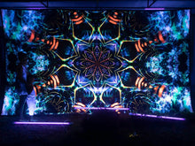 Load image into Gallery viewer, Crealab108 Horizontal Tapestry Divina UV Psychedelic Fractal Tapestry Divina UV Psychedelic Fractal Tapestry
