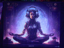 Load image into Gallery viewer, Crealab108 Horizontal Tapestry Healing Tunes UV tapestry sound meditation Healing Tunes UV tapestry sound meditation
