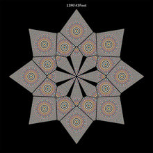 Load image into Gallery viewer, Crealab108 UV Canopy Canopy A B C set 13M Flicker UV Canopy Set A B C D - trippy psychedelic festival party decor Flicker UV Canopy Set A B C D - trippy psychedelic festival party decor
