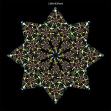 Load image into Gallery viewer, Crealab108 UV Canopy Canopy A B C set 13M Galactica UV Canopy Set A B C D - trippy psychedelic festival party decor Galactica UV Canopy Set A B C D - trippy psychedelic festival party decor
