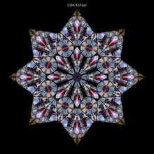 Load image into Gallery viewer, Crealab108 UV Canopy Canopy A B C set 13M Over dimension UV Canopy Set A B C D - trippy psychedelic festival party decor Over dimension UV Canopy Set A B C D - trippy psychedelic festival party decor
