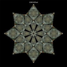 Load image into Gallery viewer, Crealab108 UV Canopy Canopy A B C set 13M Silvery UV Canopy Set A B C D - trippy psychedelic festival party decor Silvery UV Canopy Set A B C D - trippy psychedelic festival party decor
