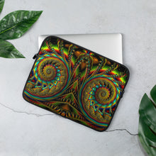 Load image into Gallery viewer, Psychedelic Fractal DJ Laptop Sleeve Crealab108
