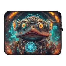 Load image into Gallery viewer, Psychedelic Frog party festival DJ Laptop Sleeve Crealab108 koh Pha ngan
