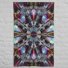 Charger et lire la vidéo dans la visionneuse de la Galerie, Organic Tapestry - Psychedelic Sacred Geometry Trippy Fractal Mandala Wall Hanging Party Backdrop
