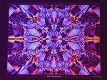 Load and play video in Gallery viewer, Video RGB light effect on Crealab108 UV fractal trippy tapestry
