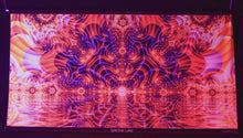 Load and play video in Gallery viewer, Spectral Lake UV Psychedelic Fractal Tapestry
