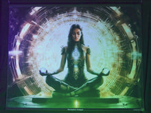 Load and play video in Gallery viewer, Video RGB light effect on Crealab108 UV Meditation yoga  healing tapestry
