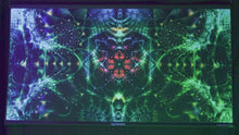 Load and play video in Gallery viewer, Symbiosis UV Psychedelic Fractal Tapestry
