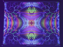 Load and play video in Gallery viewer, Experimental Area UV Psychedelic Fractal Tapestry
