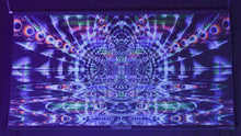 Load and play video in Gallery viewer, Triptaminal UV Psychedelic Fractal Tapestry
