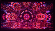 Load and play video in Gallery viewer, Visual Activation UV Psychedelic Fractal Tapestry
