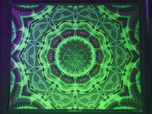 Load and play video in Gallery viewer, Sawadee Life UV Psychedelic Fractal &amp; Sacred Geometry Flower of Life
