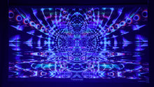 Load and play video in Gallery viewer, Triptaminal UV Psychedelic Fractal Tapestry
