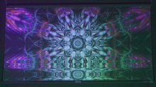 Load and play video in Gallery viewer, Winita UV Psychedelic Fractal Tapestry
