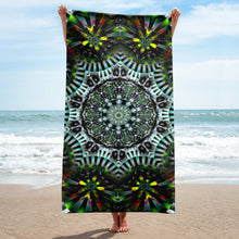 Load image into Gallery viewer, Nova Towel - Trippy Fractal Geometric Mandala
