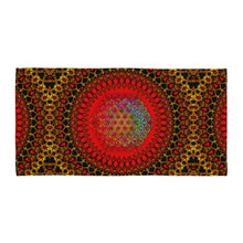 Load image into Gallery viewer, Life Code Towel -  Trippy Fractal Geometric Mandala
