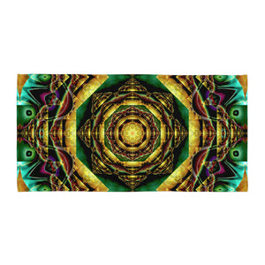 Ayamantra Towel -  Trippy Fractal Geometric Mandala