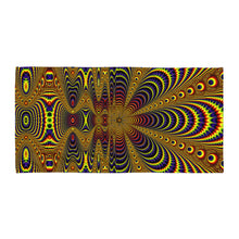 Load image into Gallery viewer, Dance for Sun Towel -  Trippy Fractal Geometric Mandala
