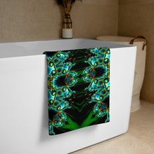 Load image into Gallery viewer, Borealis Towel -  Trippy Fractal Geometric Mandala

