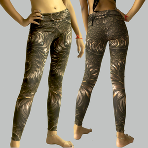 Dark UV Psychédélique Fractal  Leggings