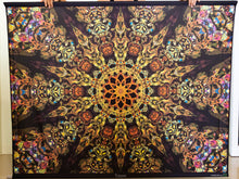 Load image into Gallery viewer, Totem Floor UV Psychedelic Fractal Mandala Tapestry - Crealab108

