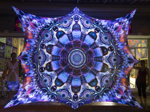 Unison UV giant psychedelic trippy tapestry by crealab108