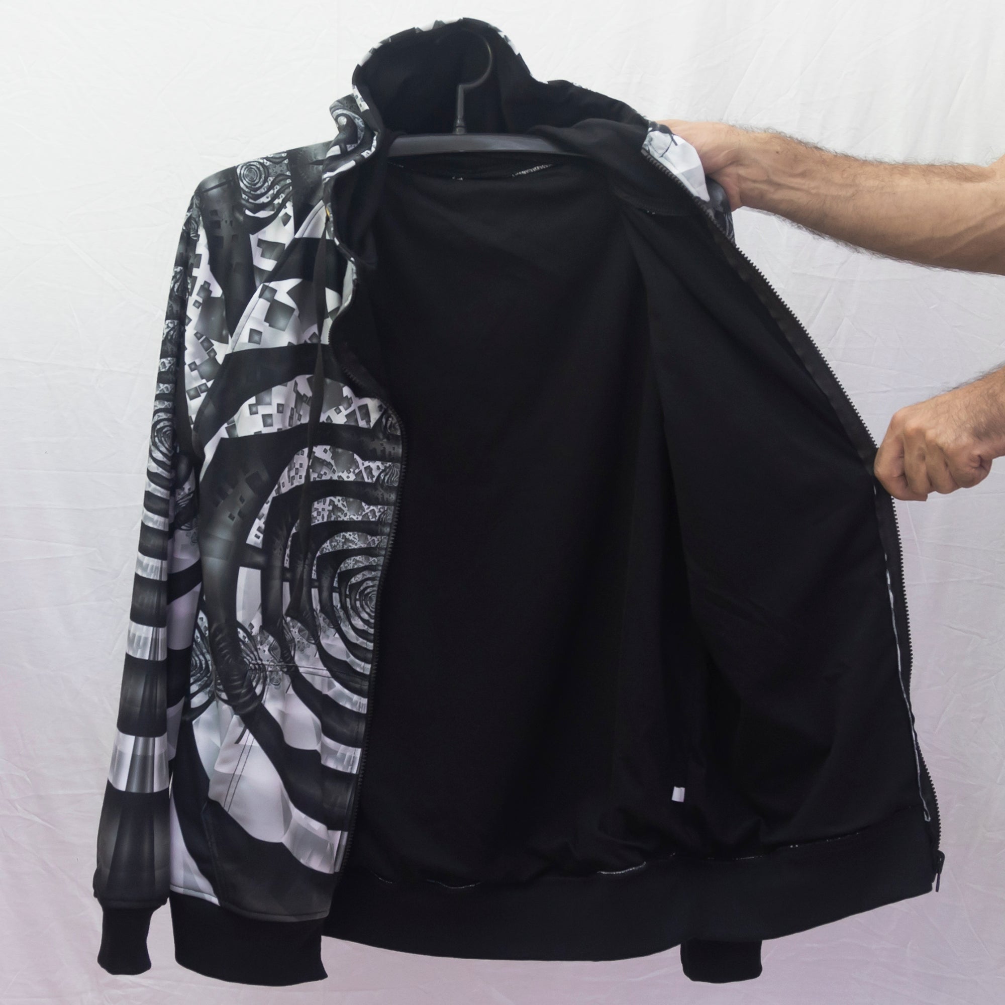 Expansion UV Psychedelic Fractal Hoodie XS