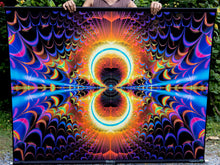 Charger l&#39;image dans la galerie, Infinity Gate UV Trippy Psychedelic Fractal Tapestry - Crealab108
