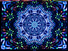 Load image into Gallery viewer, Nova UV Psychedelic Fractal Mandala Tapestry - Crealab108
