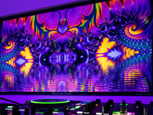 Load image into Gallery viewer, Crealab108 Horizontal Tapestry Sweet Lake Sunset Psychedelic Fractal UV Tapestry Sweet Lake Sunset Psychedelic Fractal UV Tapestry
