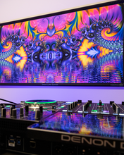 Load image into Gallery viewer, Crealab108 Horizontal Tapestry Sweet Lake Sunset Psychedelic Fractal UV Tapestry Sweet Lake Sunset Psychedelic Fractal UV Tapestry
