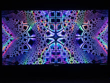 Load image into Gallery viewer, Torus UV Trippy Psychedelic Fractal Tapestry - Crealab108
