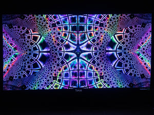 Torus UV Trippy Psychedelic Fractal Tapestry - Crealab108