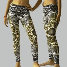 Load image into Gallery viewer, Crealab108 Leggings S Organic UV Psychedelic Fractal Leggings and top Organic UV Psychedelic Fractal Leggings and top
