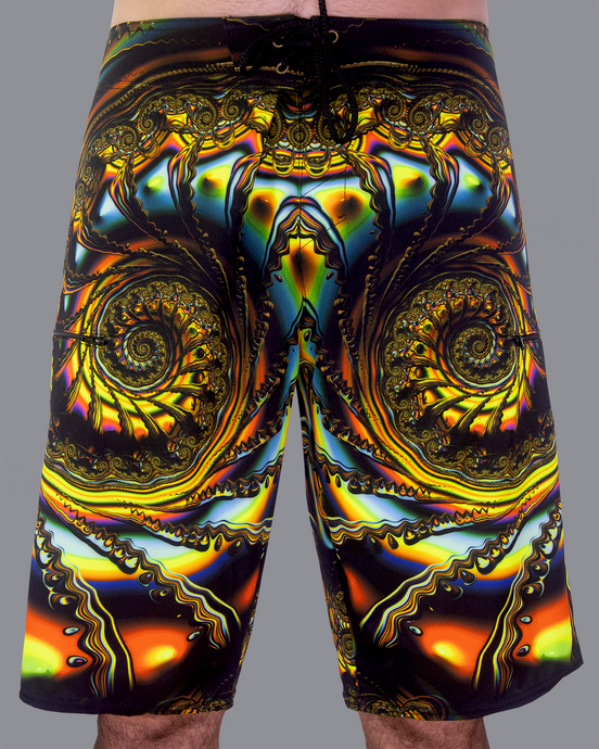 Cameleon UV psychedelic board shorts - Crealab108