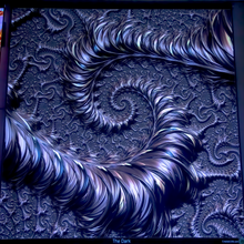 Charger l&#39;image dans la galerie, The Dark Psychedelic trippy 3D Fractal UV Tapestry by  Crealab108 Kho Pha Ngan

