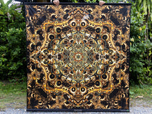 Charger l&#39;image dans la galerie, Darkside Psychedelic Fractal Mandala UV tapestry - Crealab108
